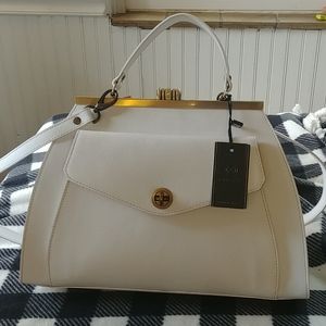 A. Bellucci white leather satchel